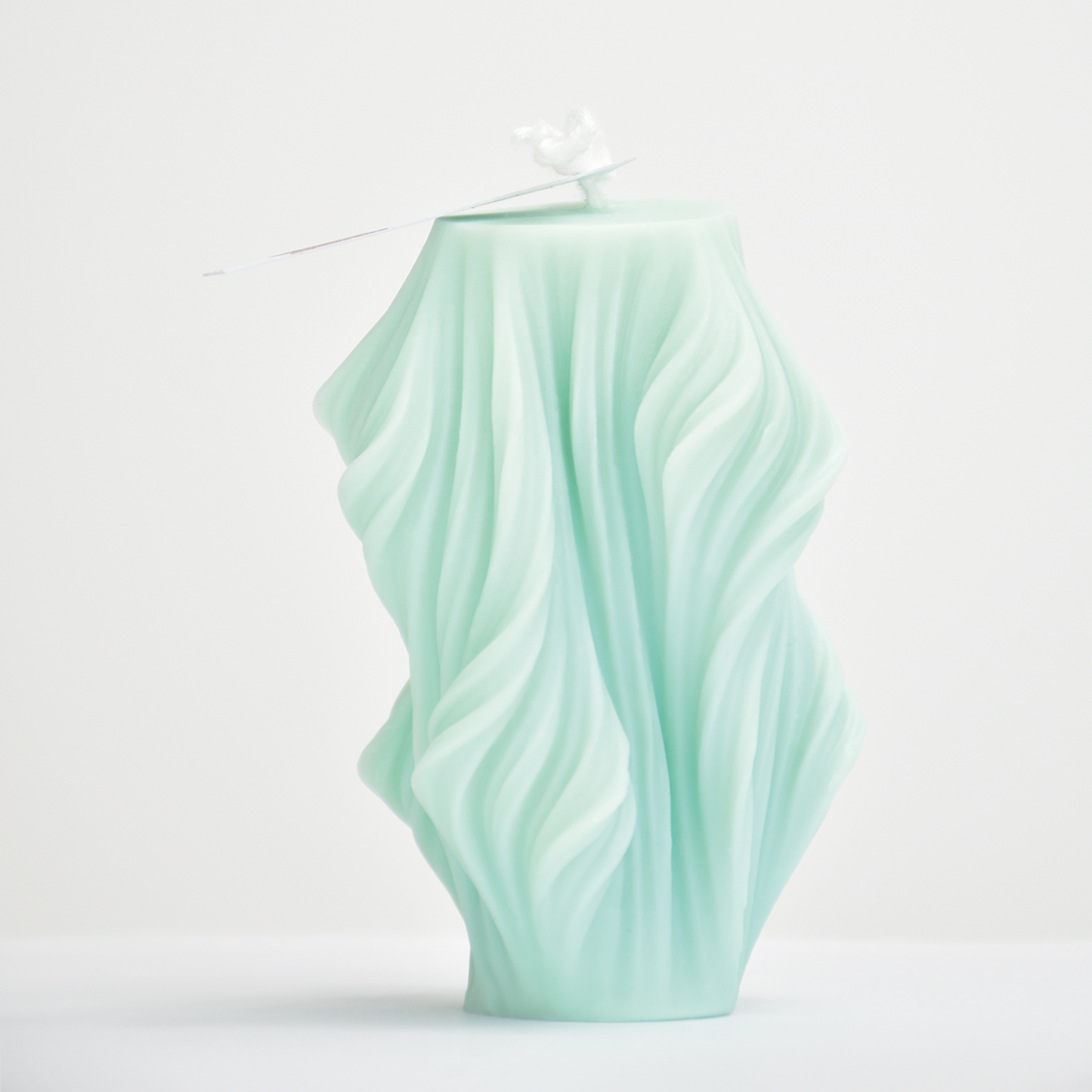 Bougie décorative verte en cire de soja AÏA Pack par 2