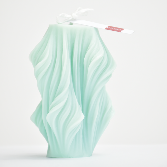 Bougie décorative verte en cire de soja AÏA Grand