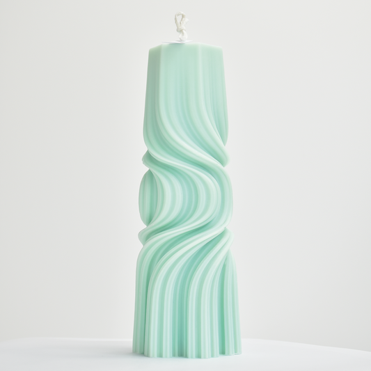 Bougie décorative verte en cire de soja EVE Grand