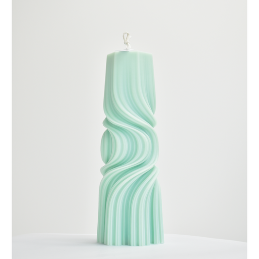 Bougie décorative verte en cire de soja EVE Moyen