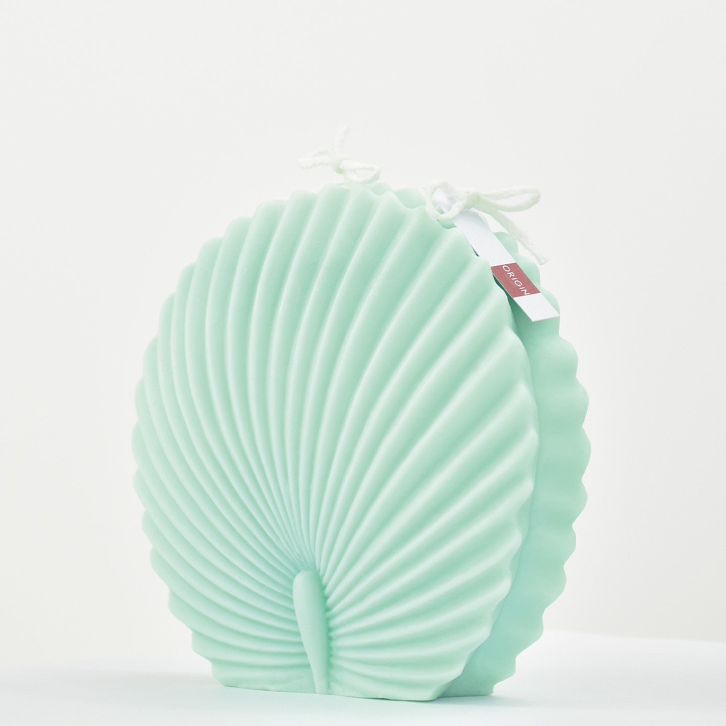 Bougie décorative verte en cire de soja en forme de feuille ITA Grand