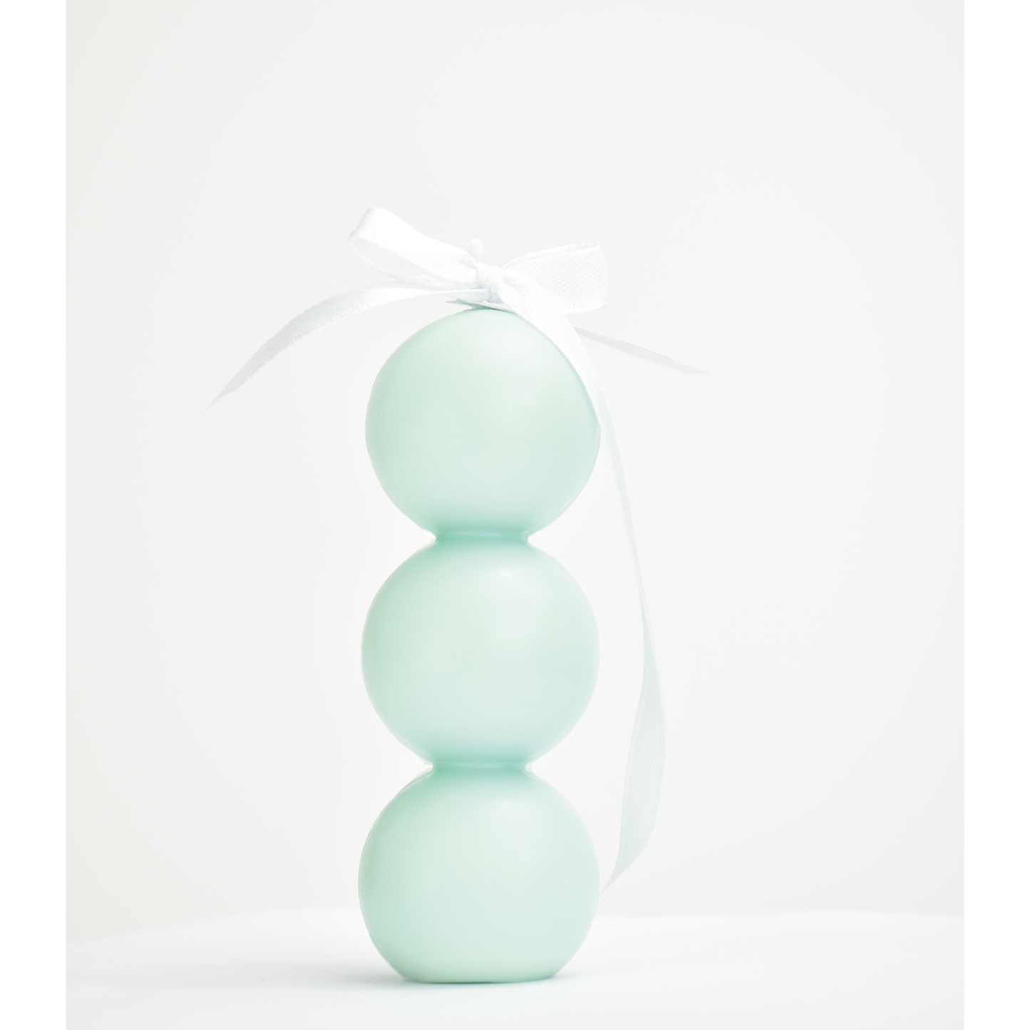 Bougie décorative verte en cire de soja en forme de feuille TELO