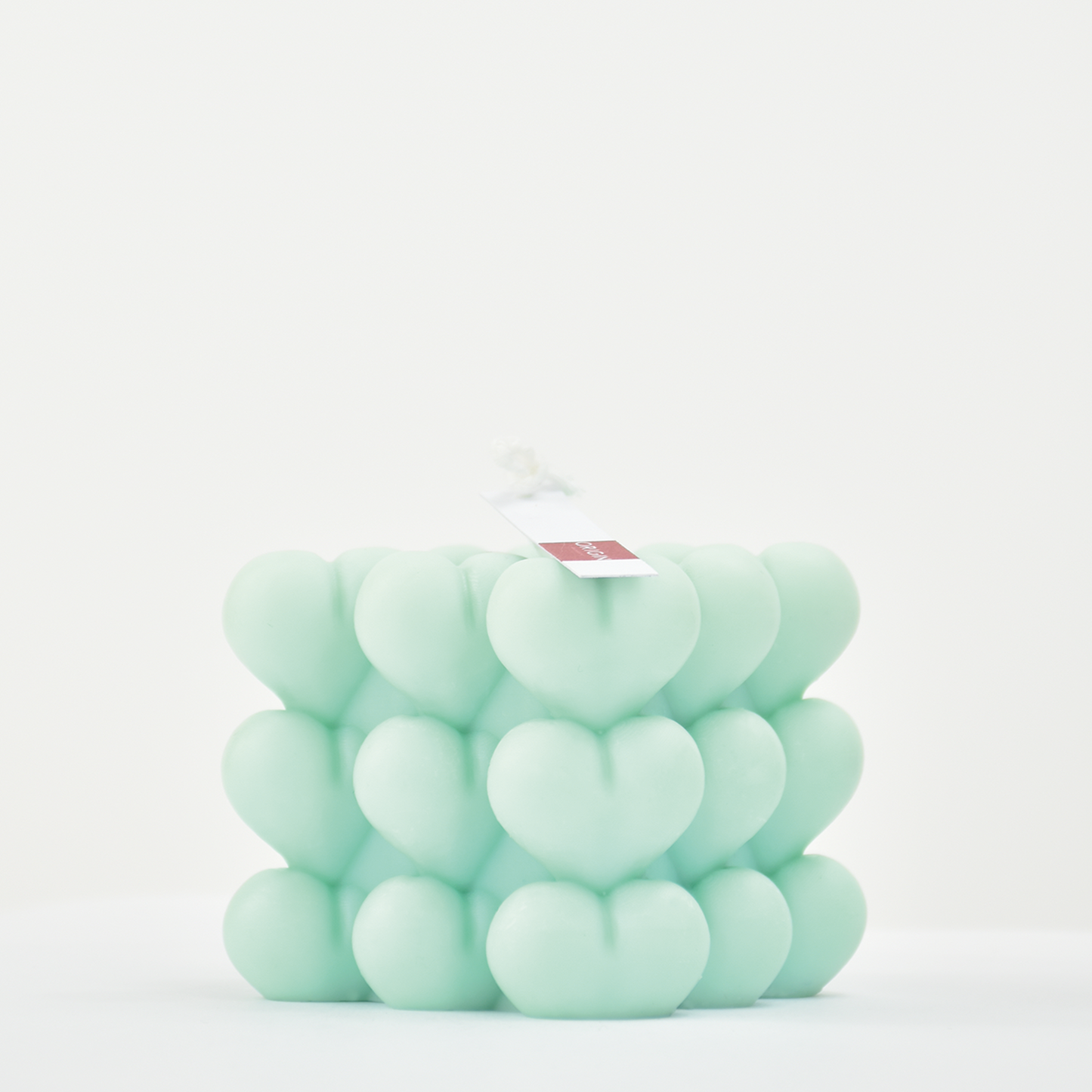 Bougie décorative verte en cire de soja TIA Petit