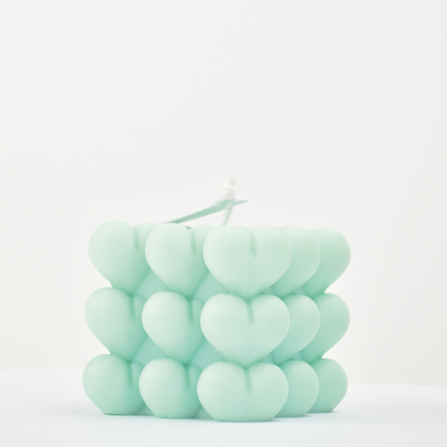 Bougie décorative verte en cire de soja TIA Petit