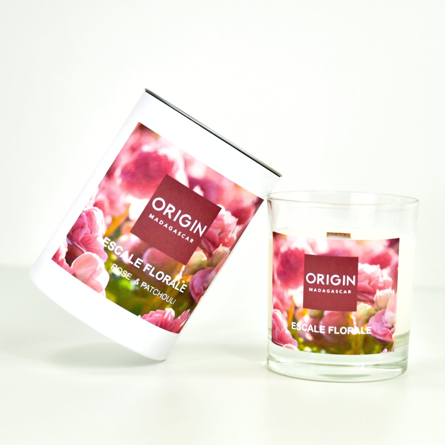 Bougie parfumée en contenant ESCALE FLORALE