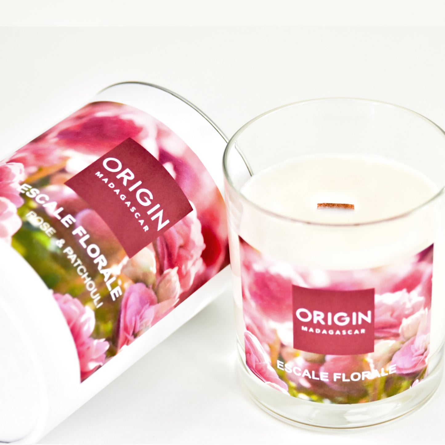 Bougie parfumée en contenant ESCALE FLORALE
