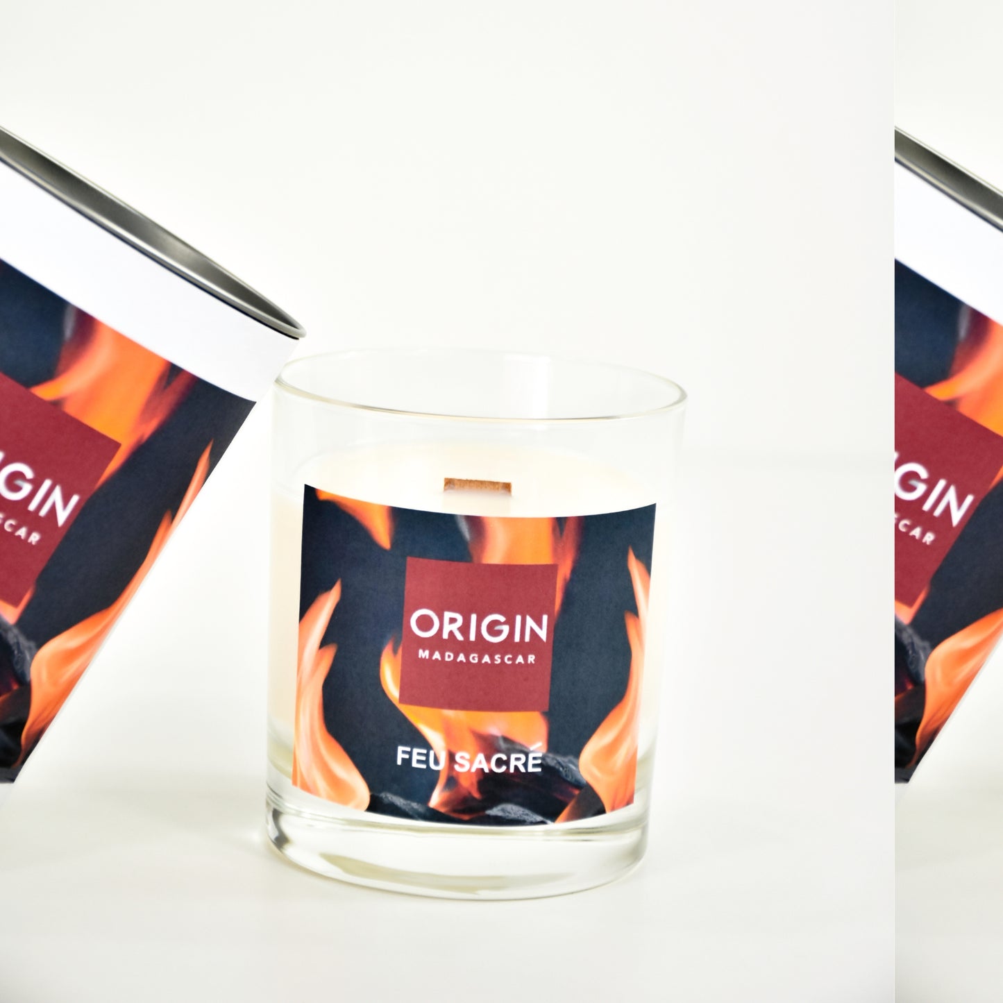 Bougie parfumée en contenant FEU SACRÉ