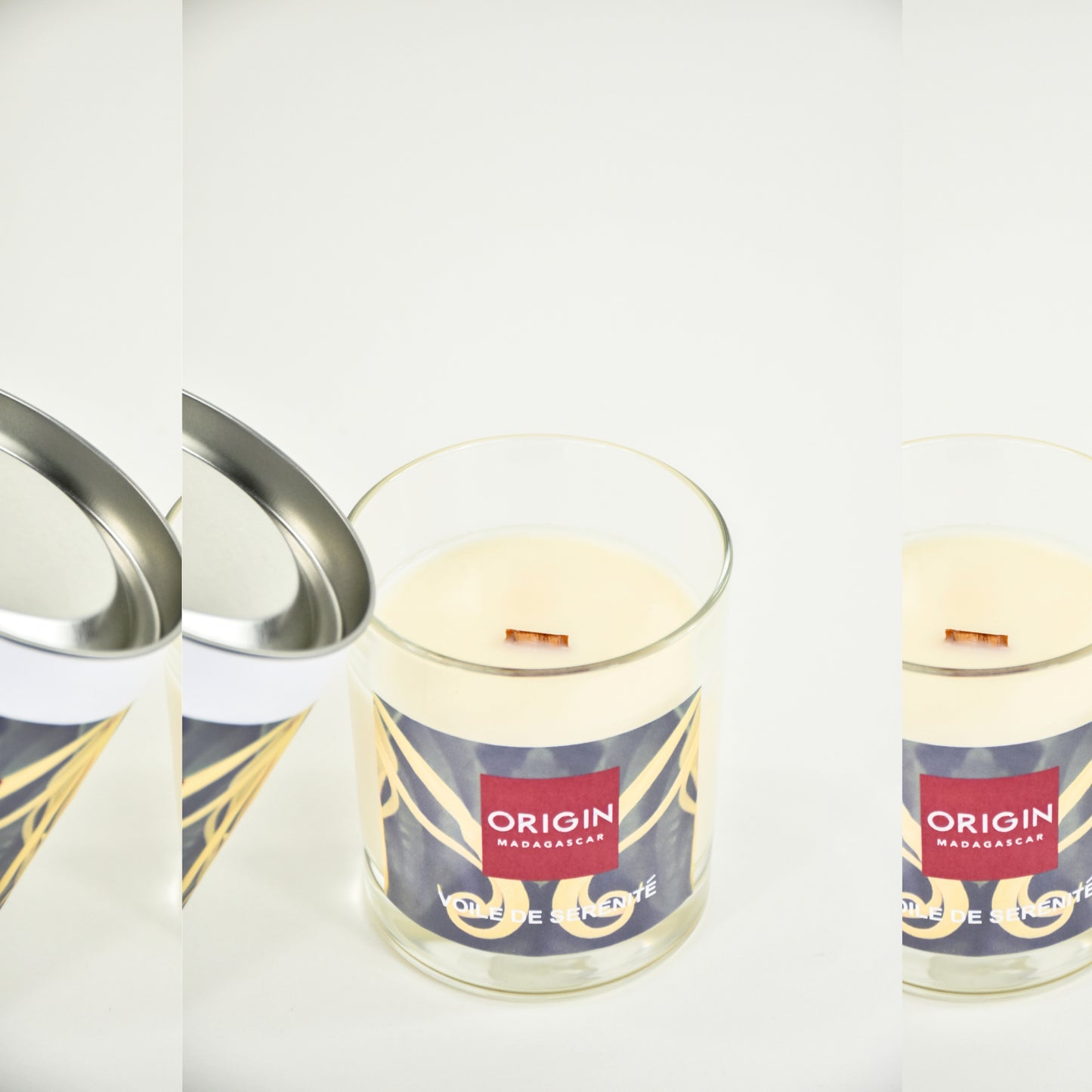 Bougie parfumée en contenant. VOILE DE SERENITE