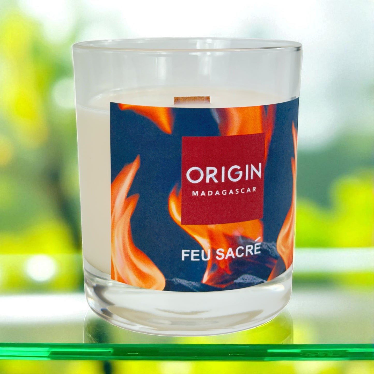 Bougie parfumée en contenant FEU SACRÉ
