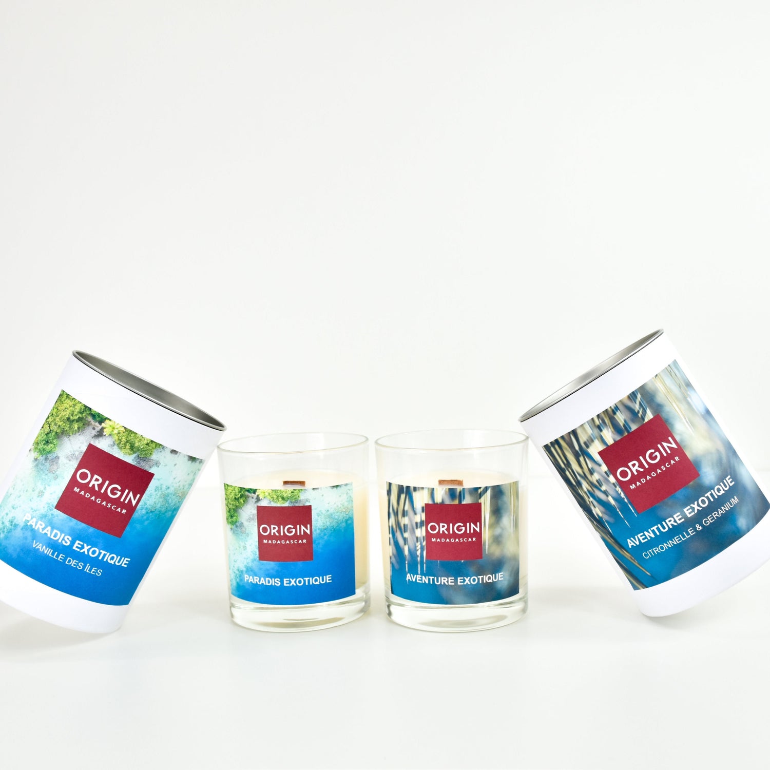 Bougie parfumée en contenant