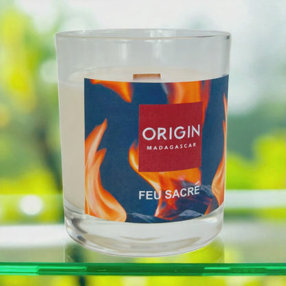 Bougie parfumée en contenant FEU SACRÉ