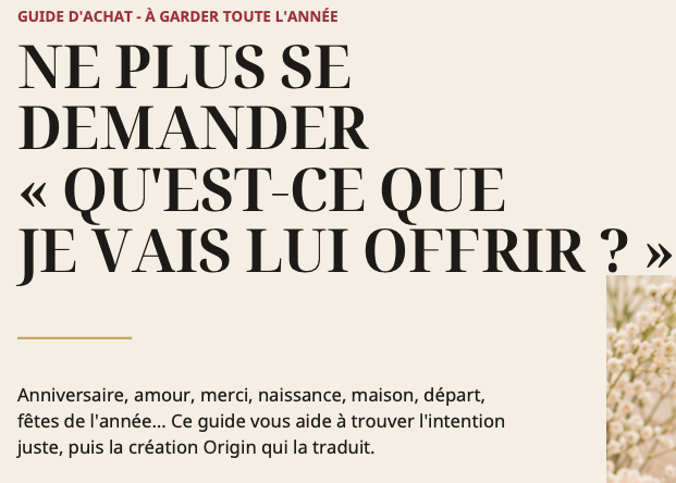 BESOIN D’INSPIRATION ?