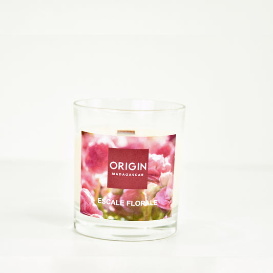 Bougie parfumée en contenant ESCALE FLORALE