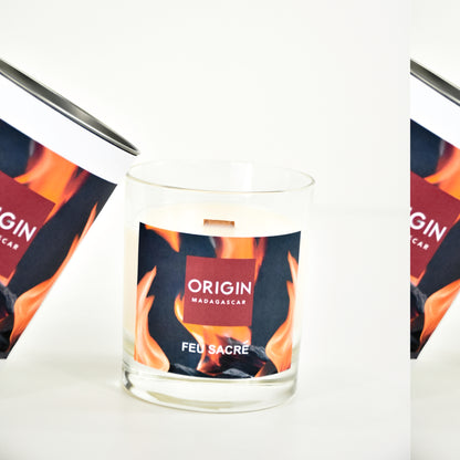 Bougie parfumée en contenant FEU SACRÉ