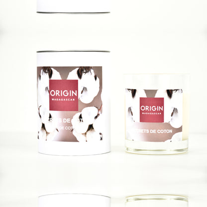 Bougie parfumée en contenant SECRETS DE COTON